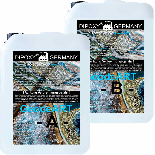 DIOPXY-2K-4000GeodeART EP, Resina epoxi+endurecedor, espeso 2K Geode ART Wave Resina epoxi 1A