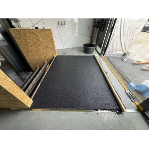 Steinteppich Epoxidharz Set Innen & Außen (ca. 28kg / 2-2,5m²) | Bianco Carrara | 25kg 2-4mm Marmorkies + 3L, 2K Epoxidharz Bindemittel | Für Balkon, Terrasse, Treppen, Garage