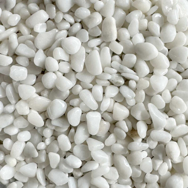 Steinteppich Epoxidharz Set Innen & Außen (ca. 224kg / 16-20m²) | Bianco Carrara | 200kg 2-4mm Marmorkies + 24L, 2K Epoxidharz Bindemittel | Für Balkon, Terrasse, Treppen, Garage