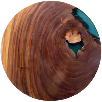 Epoxidharz Tischplatte River Table Rund  gallery