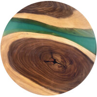 Epoxidharz Tischplatte River Table Rund  gallery