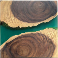 Epoxidharz Tischplatte River Table Gr&uu gallery