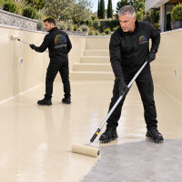 DIPOXY Pool Paint revestimiento epoxi 2K piscina 60kg resina + 3kg color RAL 5015 - piscinas y hormigón