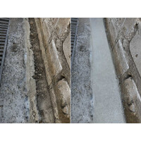Mortero epoxi 2K para hormigón, solera y suelo con cuarzo - reparación y relleno 10 kg aprox. RAL 9005 Negro | DIPOXY