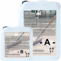 DIPOXY 2K WEP Primer X imprimación epoxi 6,4kg ( 5kg A+ 1kg B) + 0,4kg pigmento negro - puente de adherencia fluido para hormigón, madera, solera y suelos
