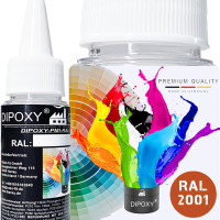 Dipoxy-PMI-RAL 2001 ROJO NARANJA Pigment gallery